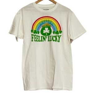 Mad Engine St Patrick's Day Feelin' Lucky Rainbow T-Shirt